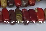 CCH716 15.5 inches 5*10mm - 5*15mm apple jasper chips beads