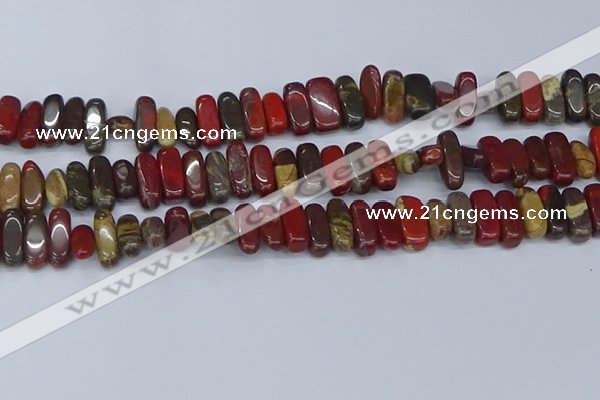 CCH716 15.5 inches 5*10mm - 5*15mm apple jasper chips beads