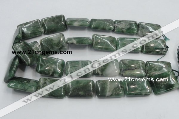 CCJ02 15.5 inches 22*30mm rectangle natural African jade beads wholesale