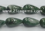 CCJ10 15.5 inches 10*20mm teardrop natural African jade beads wholesale