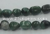 CCJ11 15.5 inches 8*12mm nugget natural African jade beads wholesale