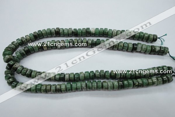 CCJ16 15.5 inches 6*10mm tyre natural African jade beads wholesale