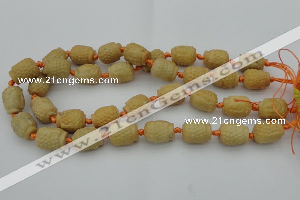 CCJ230 15.5 inches 13*18mm carved buddha China jade beads