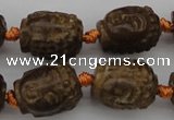 CCJ232 15.5 inches 13*18mm carved buddha China jade beads