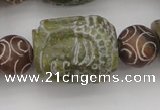 CCJ237 15.5 inches 22*28mm carved buddha China jade beads