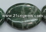 CCJ25 15.5 inches 30*40mm oval natural African jade beads wholesale