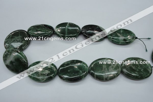 CCJ25 15.5 inches 30*40mm oval natural African jade beads wholesale