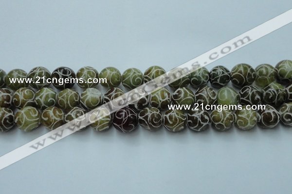 CCJ304 15.5 inches 12mm round China jade beads wholesale