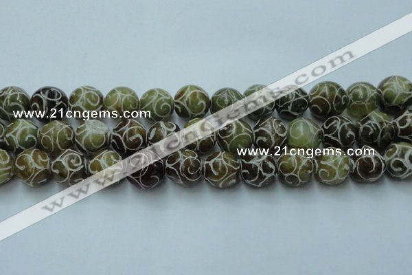 CCJ306 15.5 inches 16mm round China jade beads wholesale