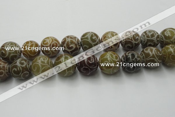 CCJ309 15.5 inches 24mm round China jade beads wholesale