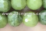 CCJ372 15.5 inches 10mm faceted round China jade beads wholesale