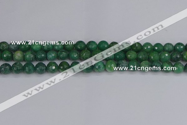 CCJ412 15.5 inches 8mm faceted round west African jade beads