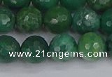 CCJ413 15.5 inches 10mm faceted round west African jade beads