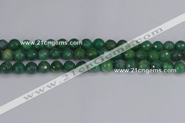 CCJ413 15.5 inches 10mm faceted round west African jade beads