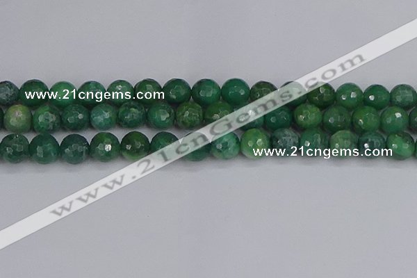 CCJ414 15.5 inches 12mm faceted round west African jade beads