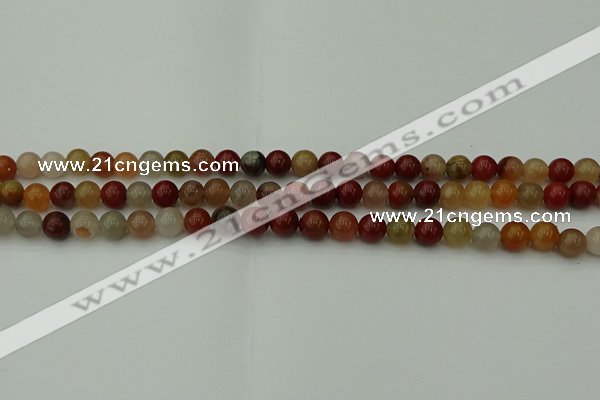 CCJ451 15.5 inches 6mm round colorful jasper beads wholesale