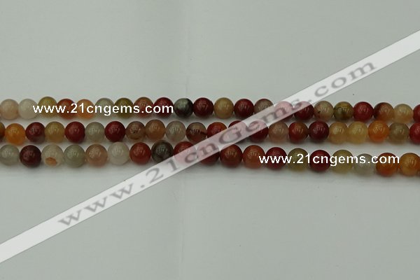 CCJ452 15.5 inches 8mm round colorful jasper beads wholesale