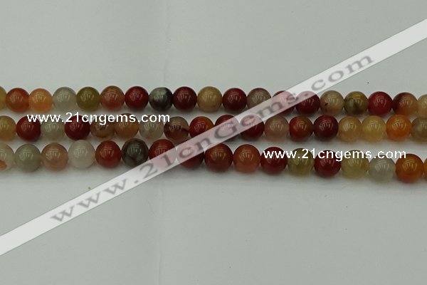 CCJ453 15.5 inches 10mm round colorful jasper beads wholesale