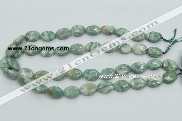 CCJ50 15.5 inches 13*18mm oval African jade gemstone beads