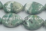 CCJ52 15.5 inches 18*25mm flat teardrop African jade gemstone beads