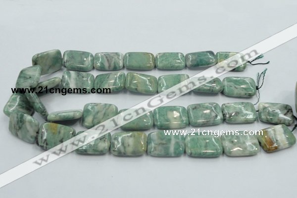 CCJ53 15.5 inches 18*25mm rectangle African jade gemstone beads