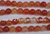 CCL02 15 inches 6mm round carnelian gemstone beads wholesale