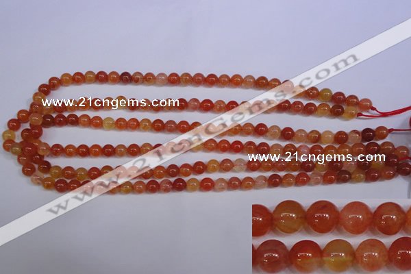 CCL02 15 inches 6mm round carnelian gemstone beads wholesale