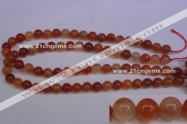 CCL04 15 inches 10mm round carnelian gemstone beads wholesale