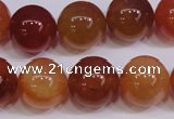 CCL07 15 inches 16mm round carnelian gemstone beads wholesale