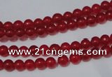 CCN05 15.5 inches 4mm round candy jade beads wholesale