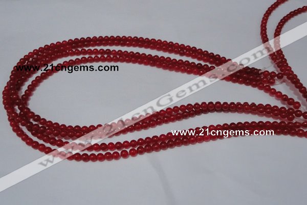 CCN05 15.5 inches 4mm round candy jade beads wholesale