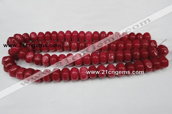 CCN100 15.5 inches 10*15mm rondelle candy jade beads wholesale