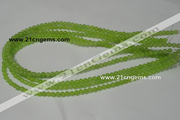 CCN11 15.5 inches 4mm round candy jade beads wholesale