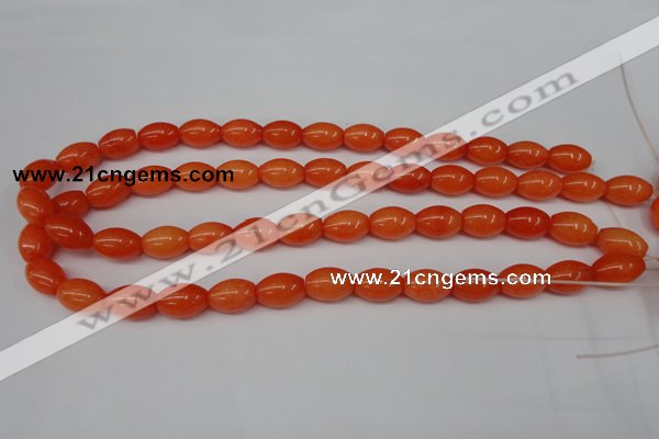 CCN110 15.5 inches 10*14mm rice candy jade beads wholesale