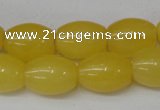 CCN111 15.5 inches 12*16mm rice candy jade beads wholesale