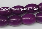 CCN115 15.5 inches 12*16mm rice candy jade beads wholesale