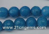 CCN1204 15.5 inches 12mm faceted round candy jade beads wholesale