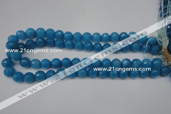 CCN1204 15.5 inches 12mm faceted round candy jade beads wholesale