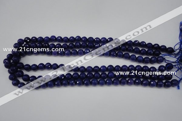 CCN1213 15.5 inches 8mm faceted round candy jade beads wholesale