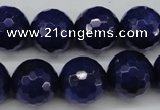 CCN1217 15.5 inches 16mm faceted round candy jade beads wholesale