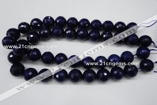 CCN1218 15.5 inches 18mm faceted round candy jade beads wholesale