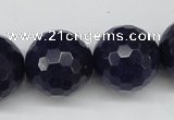 CCN1219 15.5 inches 20mm faceted round candy jade beads wholesale