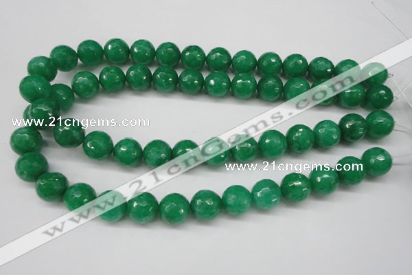 CCN1226 15.5 inches 14mm faceted round candy jade beads wholesale