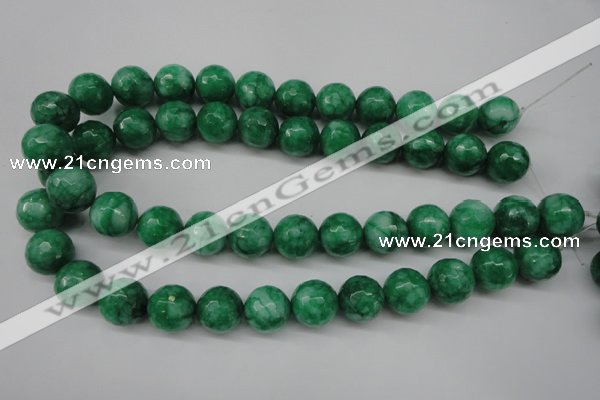 CCN1227 15.5 inches 16mm faceted round candy jade beads wholesale