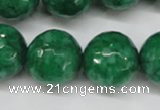 CCN1228 15.5 inches 18mm faceted round candy jade beads wholesale