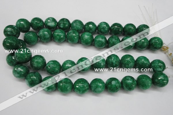 CCN1228 15.5 inches 18mm faceted round candy jade beads wholesale