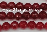 CCN1244 15.5 inches 10mm faceted round candy jade beads wholesale