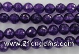 CCN1253 15.5 inches 8mm faceted round candy jade beads wholesale