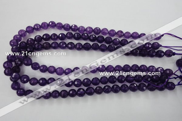 CCN1254 15.5 inches 10mm faceted round candy jade beads wholesale