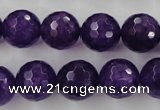 CCN1256 15.5 inches 14mm faceted round candy jade beads wholesale